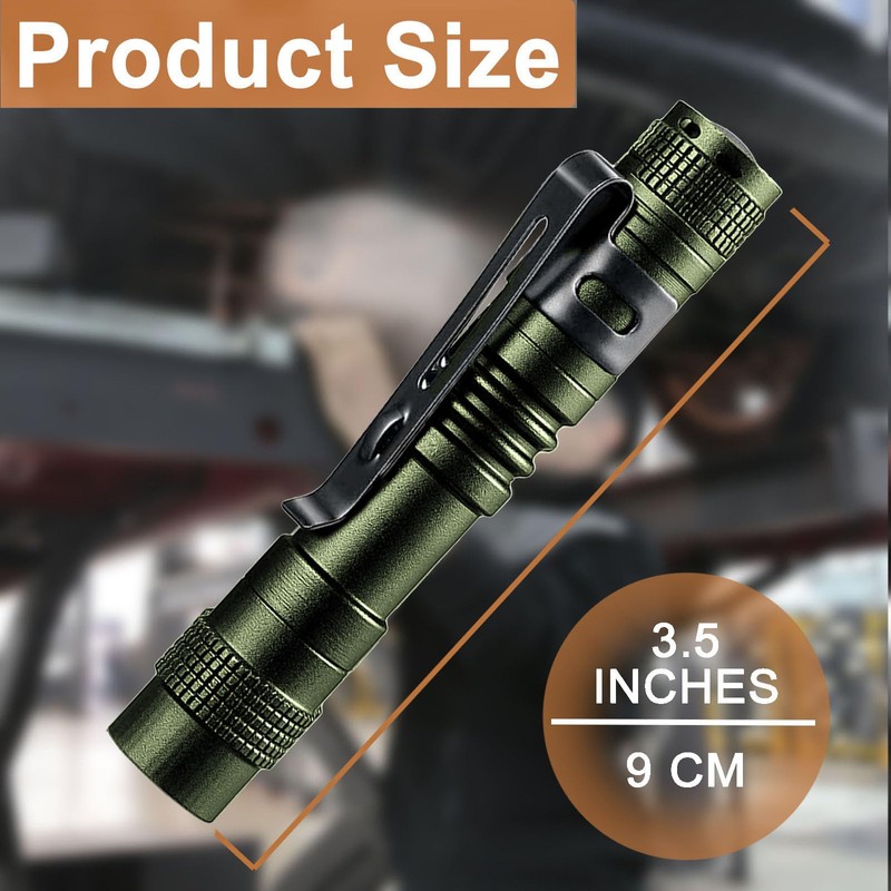 Beieverluck 20 Pack Pen Light Flashlight Mini Small Flashlight with