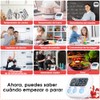 YOMYM Temporizador de Cocina Digital 4 Paquetes, Cronometro Electrónico Multifuncional,