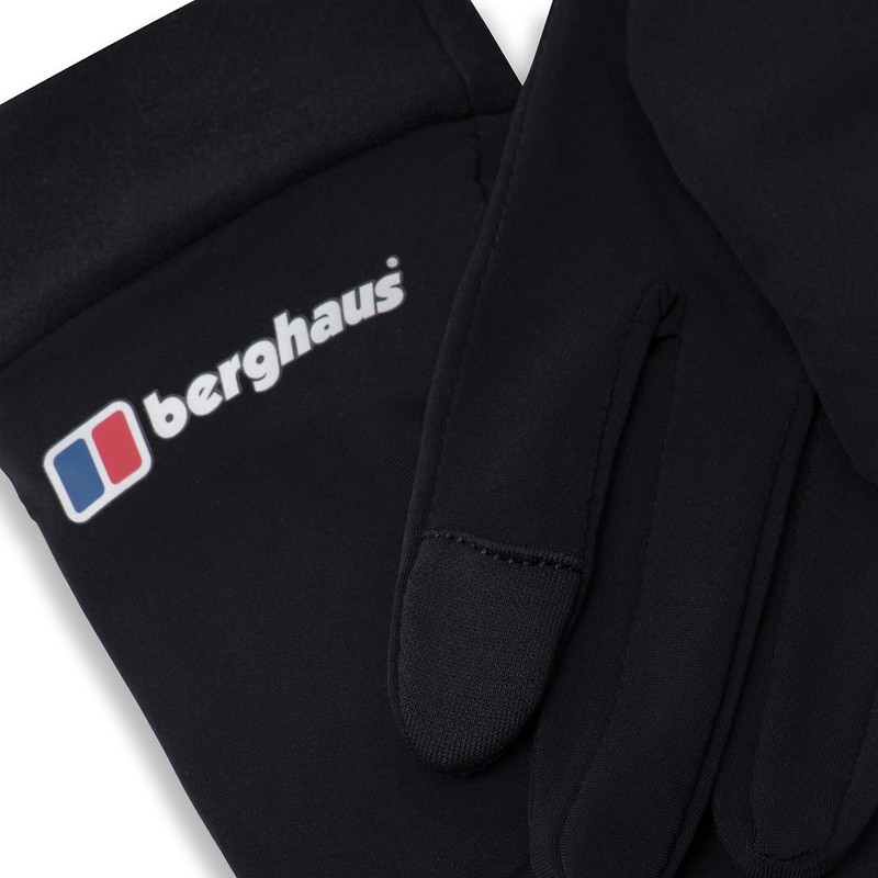 Berghaus Unisex Liner Insulated Touchscreen Compatible Gloves, Black, M