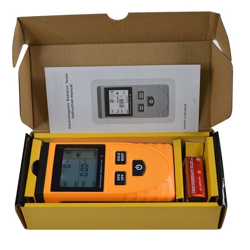 RGBS EMF Meter, Electromagnetic Field Radiation Detector, Handheld, Small, Digital