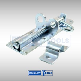 Dunnet Tools® 4", 6", 8" Brenton Bolt Sliding Padlock Bolt Shed Gate Door Bolt Safety Dead Bolt for Doors Gates Home Garden. Available in Black or Zinc (4", Zinc)