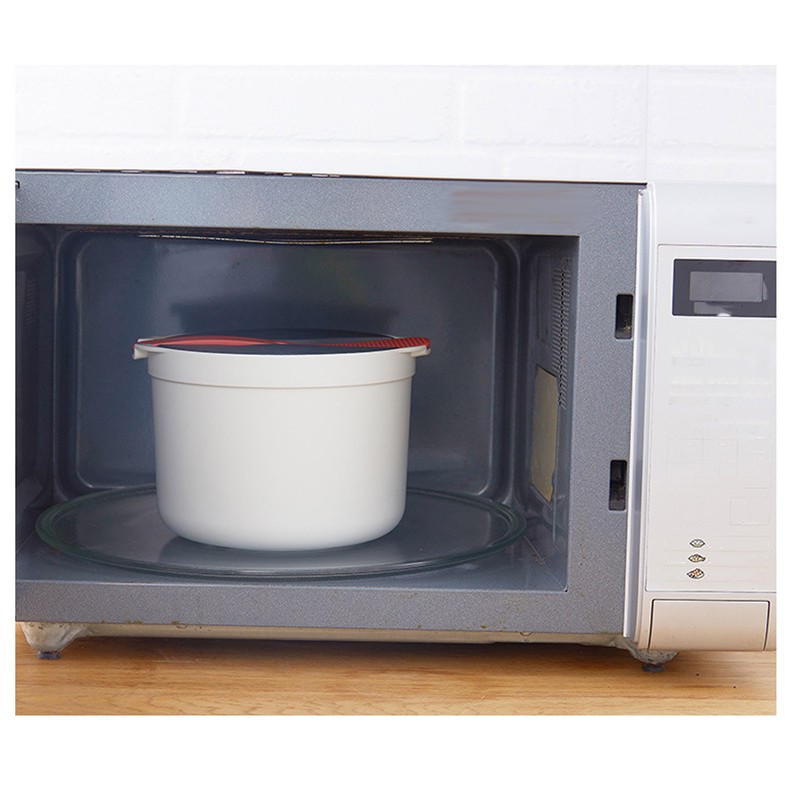 Household Microwave Oven Rice Cooker 2-Layer Rice Steamer High Temperature