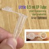 100 Piece 0.5ml Tiny Microcentrifuge Tube Graduated Holder Vial Tiny