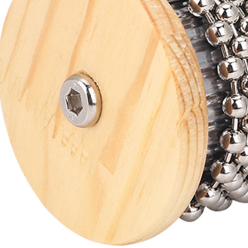 Wooden Hand Shaker Cabasa Percussion Instrument Small Size for Student