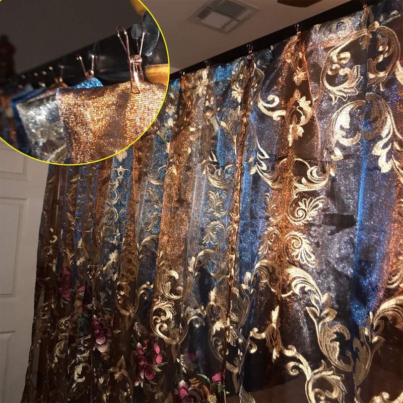 Zoohot Pack of 25 Rose Gold Small Metal Clips -