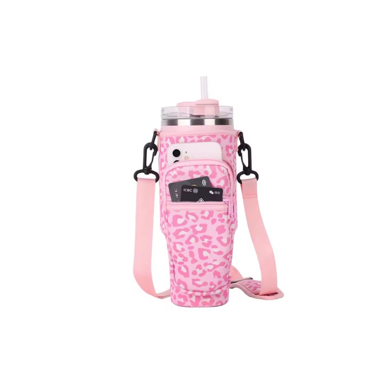 40 oz Tumbler Carrier for Hands-Free Travel – Neoprene Crossbody