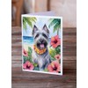 Caroline's Treasures Skye Terrier Luau Greeting Cards Pack of 8