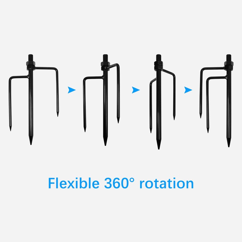TIUIHU Ground Stake Mount Stand with Silicone Cover Skins for