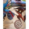 Oriate Dinosaur Toy Figurines with Cards and Play Mat