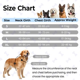 Funfox Dog Harness Large Dog, 2 Clips No Pull Vest Harness Handle Control, Adjustable Pet Harness with Reflective Strips Outdoor Traction Specialized Chest Harness Safe Walking Dog, Black, XL