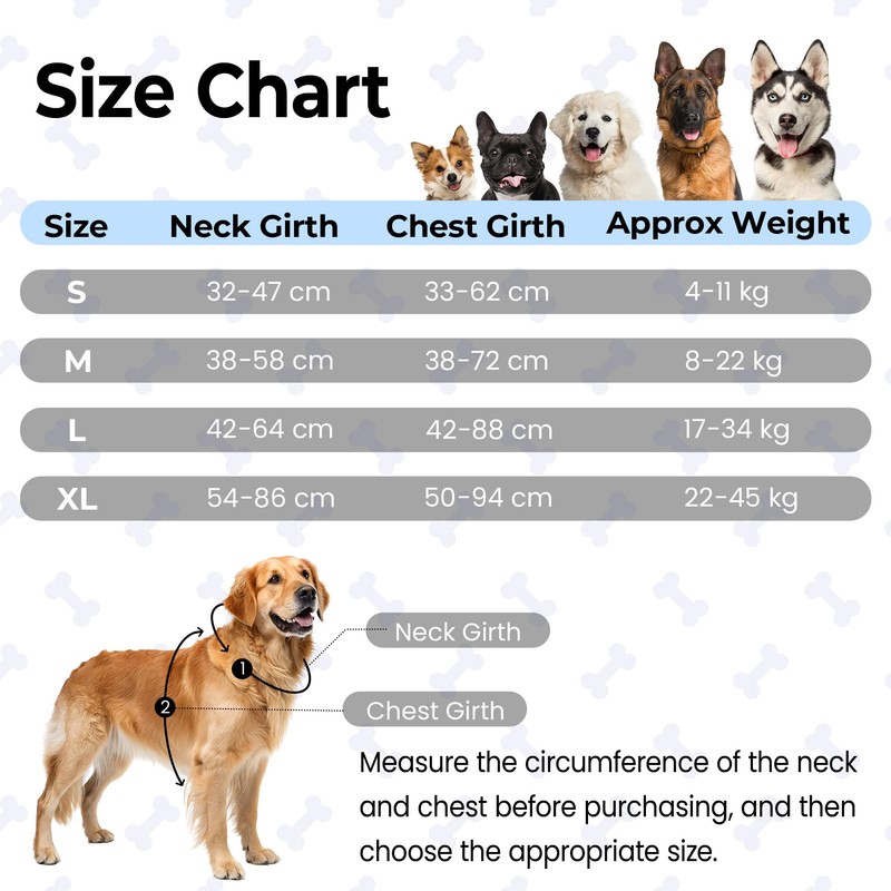Funfox Dog Harness Large Dog, 2 Clips No Pull Vest