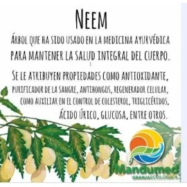 5 Pastas De Neem Natural Libre De Fluor De 200 G C/u