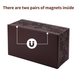 Tissue Box Holder/Cover Rectangular Modern Napkin Facial Tissues Storage Caddy Holder,Pumping Paper Dispenser Case with Magnetic Bottom for House Bathroom Office Car Living Room(Retro)