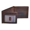 Men's Leather Wallet with RFID Blocking 2 ID Windows in