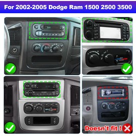 Car Radio for Dodge Dakota 2001 2002 2003 2004 Wireless Carplay & Android Auto,6.86 Inch IPS Touch Screen for Dodge Dakota Car Stereo BT FM in Dash GPS WiFi Backup Camera SWC-2+32G