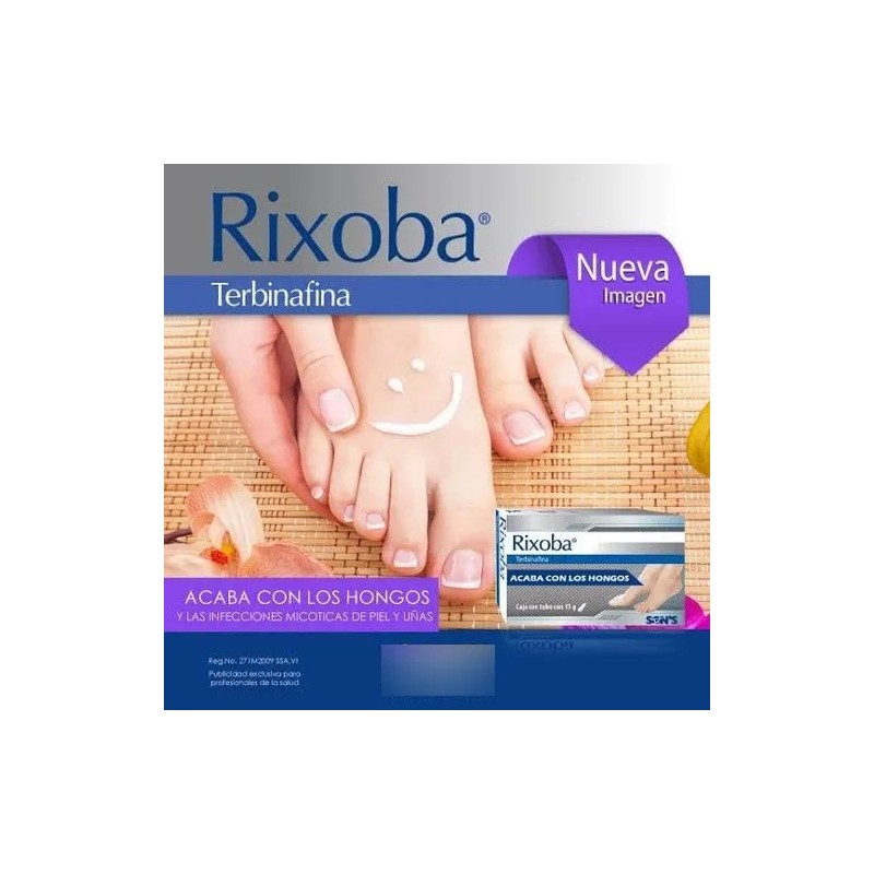 Antihongos Pie De Atleta Crema Rixoba Terbinfina Pack 3 Pzas