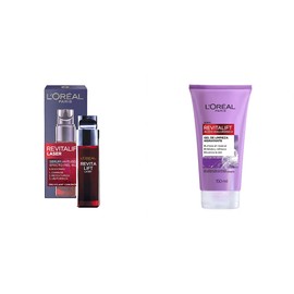 Sérum concentrado antiarrugas Revitalift Loreal Paris, 30 ml + L'Oréal Paris Gel Limpiador Facial Revitalift Ácido Hialurónico, 150 ml