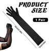 FdcLixuvol Long Black Mesh Gloves, Long Stretchy Black, Transparent Gloves