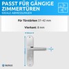 lockzz Door Handle Set Nuremberg Stainless Steel Matt Brushed -