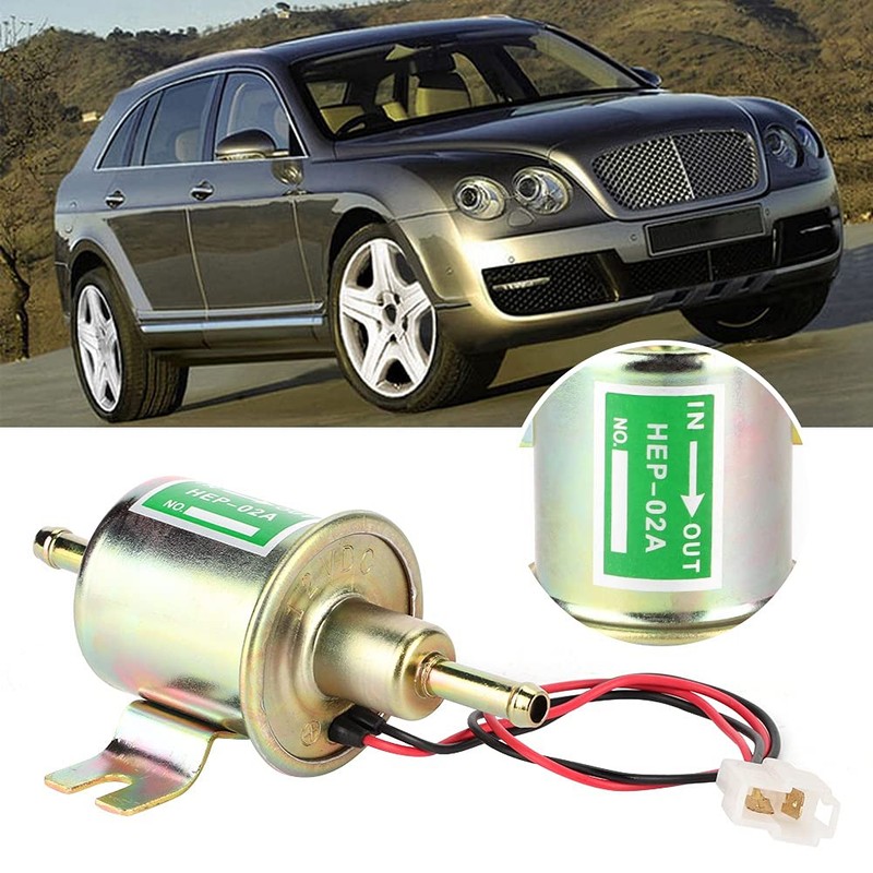 HEP-02A Universal High Performance Fuel Pump Metal Low Pressure Screw