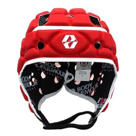 Body Armour Ventilator Head Guard (Red, Large Boys)