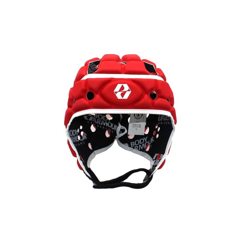 Body Armour Ventilator Head Guard (Red, Large Boys)