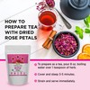 Organic Veda Dried Rose Petals, 4 oz - 100% Organic