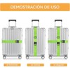 Cuatro Correas para Equipaje (Azul + Naranja + Verde +