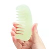 Leosense Jade Massage Comb, Hand Made Anti-Static Hair Beard Wide