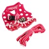 Dog Harness Leash Adjustable Escape Proof Breathable Safe Dots Design