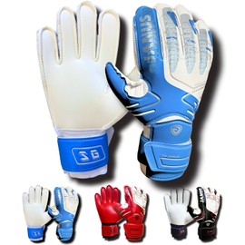 Archtypes Keeper Gloves Junior Soccer Keeper Gloves Goalie Gloves Elementary School Kids Blue Size 6