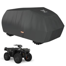 EVRBUL Heavy Duty 420D ATV Cover Windproof Quad Cover 96.5″L×50″W×46″H Compatible with Can-Am Polaris Suzuki Honda All Weather Waterproof and Dustproof 4 Wheeler Cover