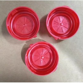 Stanpac Replacement Glass Milk Bottle Lids 48mm Caps for Libbey & Stan-Pac 3, Red, NEW