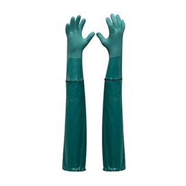 Gebol Nymphea 1 Pair Size XL (Size 10) Pond and Pool Garden Gloves Waterproof with Extra Long Cuff Chemical Protection Glove with Best Grip Safety for Men and Women Green
