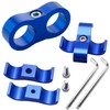 Vignee 5 Pieces Separator Clamp Fuel Line Mounting Clamps (Blue,AN6)