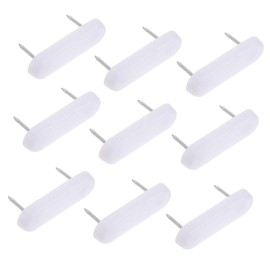 Gatuida 100Pcs Double Head Plastic Furniture Feet Pads Non-Slip Chair Leg Protectors Moisture Resistance for Sofas and Tables for Home Use