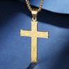 Jurikko Celtic Cross Necklace for Men Irish Knot Stainless Steel