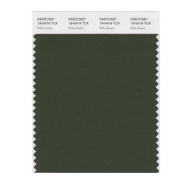 PANTONE Smart 19-0419X Color Swatch Card, Rifle Green