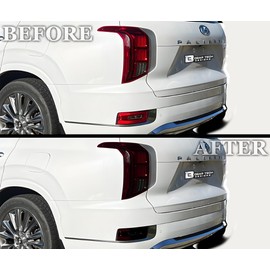 BOGAR TECH DESIGNS Precut for Hyundai Palisade 2020-2025 Full Rear Taillight Tail Light Reflector Tint Kit, Dark Smoke