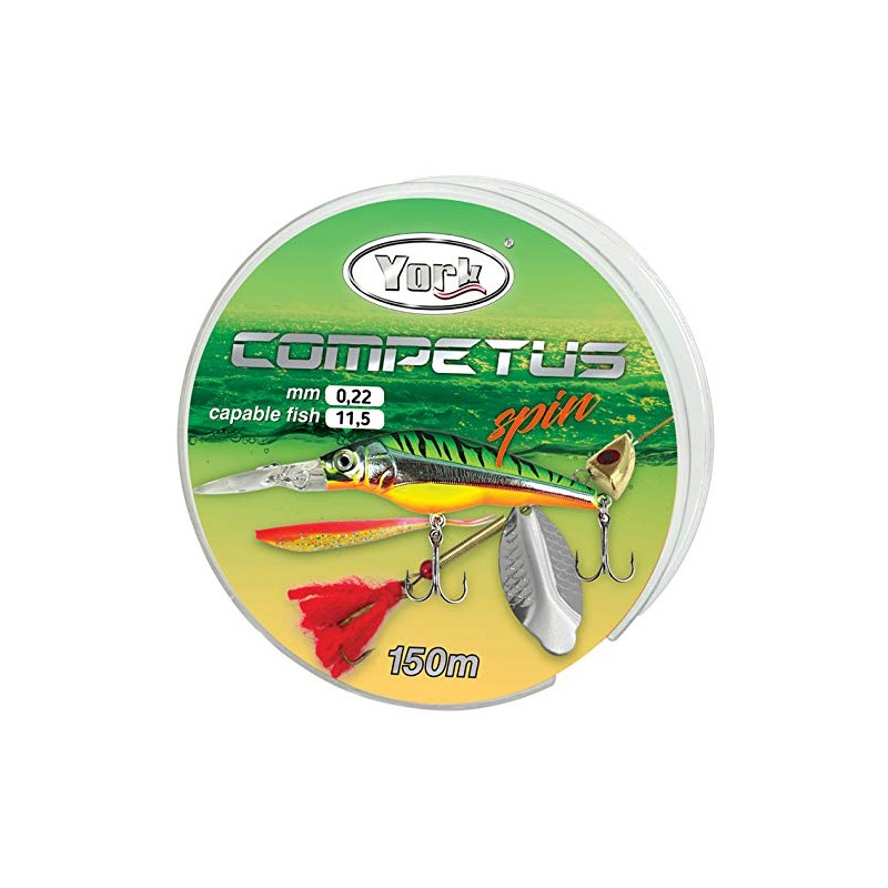 York Competus Spin Fishing Line 0.16-0.30 mm 150 m Monofilament