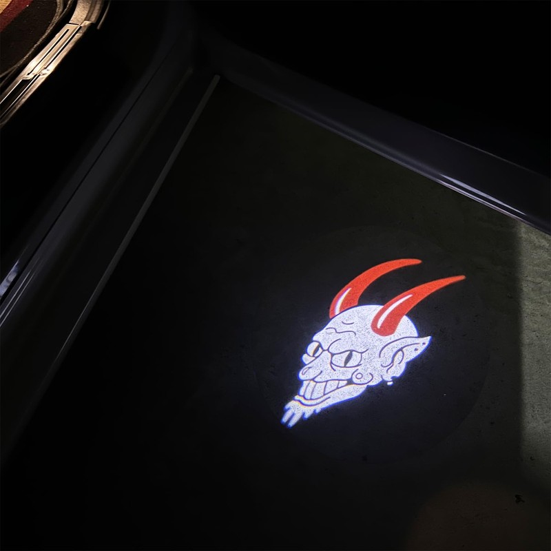 MXGAIC 2Pcs Car Door Lights Compatible With Challenger 2015-Present. Personality