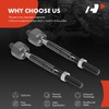 A-Premium 2 x Front Inner Tie Rod Ends, Compatible with