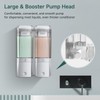Shampoo and Conditioner Dispenser 2 Chamber No Drill Shower Soap