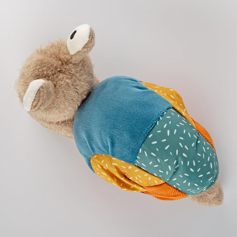 sigikid 43282 Snail Patchwork Sweety, Plush, Cuddly Toy, Cuddly Soft,