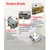 WPF28E-EX Refrigerator Thermostat Fits for Midea, Arctic King, Insignia, Vissani