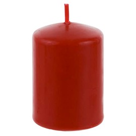 Mega Candles 1 pc Unscented Red Round Pillar Candle, Pressed Premium Wax Candles 2 Inch x 3 Inch, Home Décor, Wedding Receptions, Baby Showers, Birthdays, Celebrations, Party Favors & More