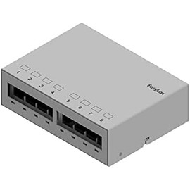 EasyLan preLink®/fixLink® Consolidation Point Panel 8X Keystone