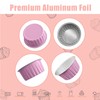 100Pcs Aluminum Cups with Lids,5oz Disposable Ramekin Baking Cups Muffin