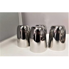 IKM Stainless Steel Premier Quality Drinking glass/Round shape - 4 pcs Pack.