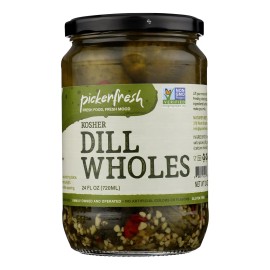 UD_Pickerfresh-Kosher Whole Dill 6 Cases of 24 Oz Sweet Sour & Spicy Taste Water Preserved